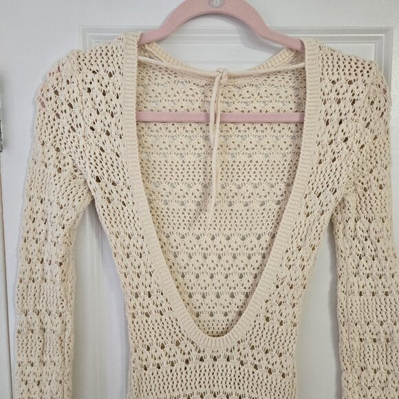 Reformation Castello Open Knit Dress, size XS - Picture 7 of 13